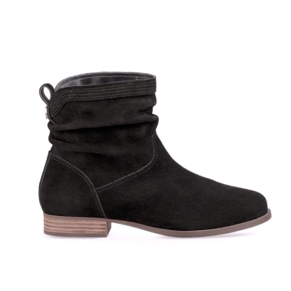 Koolaburra by UGG | Lorelei Slouch Black Suede Ankle Boots